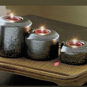 Partylite Stepping Stones Candle Holders Set